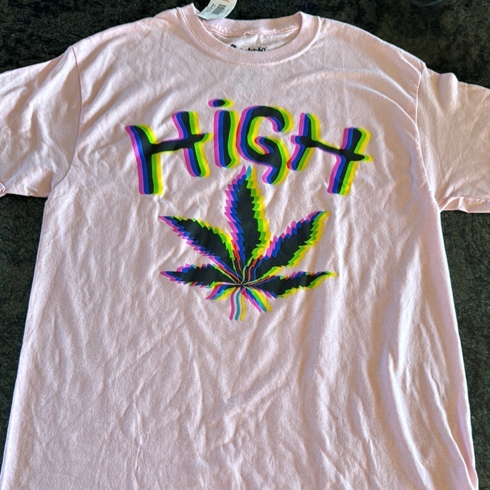 Spencer's Pink Graphic reeefer T-Shirt